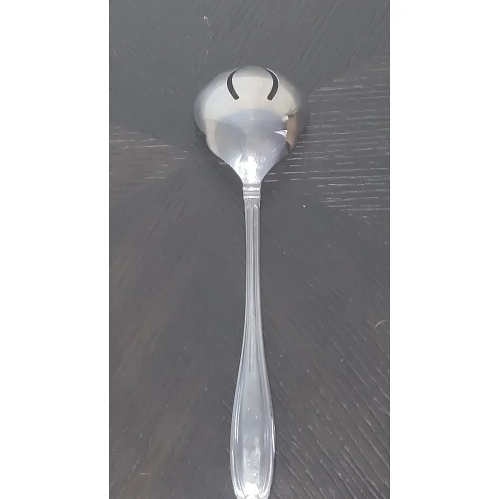 Princess House Barrington Stainless Steel Large Serving Fork Spoon 18/10 Vintage